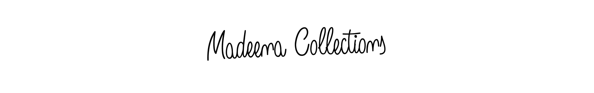 Use a signature maker to create a handwritten signature online. With this signature software, you can design (Angelique-Rose-font-FFP) your own signature for name Madeena Collections. Madeena Collections signature style 5 images and pictures png