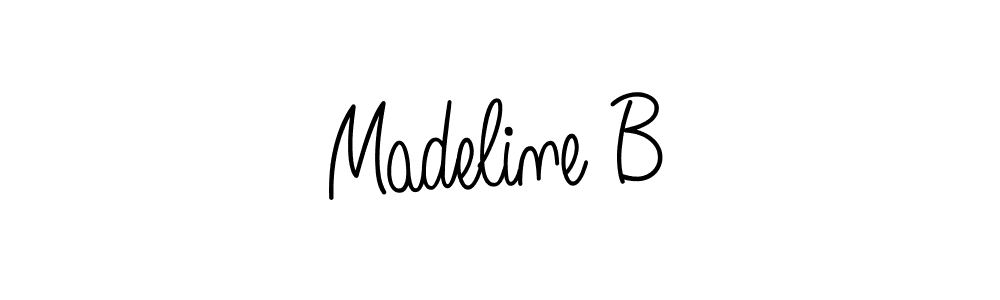 How to Draw Madeline B signature style? Angelique-Rose-font-FFP is a latest design signature styles for name Madeline B. Madeline B signature style 5 images and pictures png
