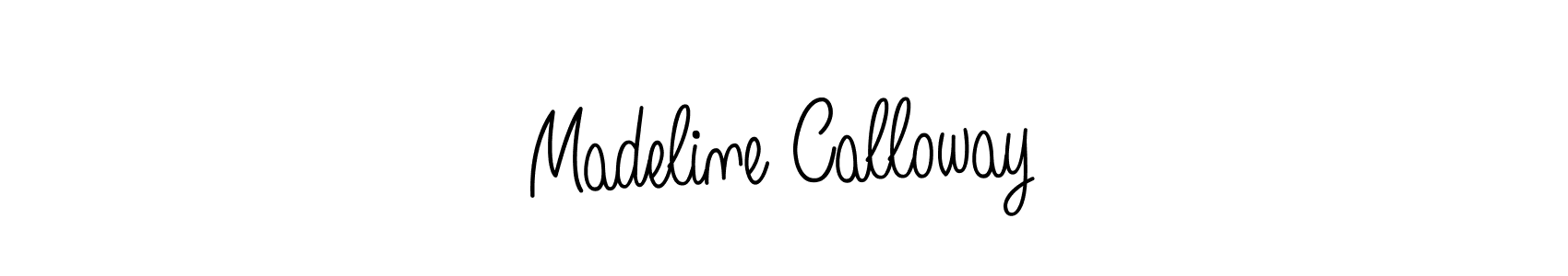 You should practise on your own different ways (Angelique-Rose-font-FFP) to write your name (Madeline Calloway) in signature. don't let someone else do it for you. Madeline Calloway signature style 5 images and pictures png