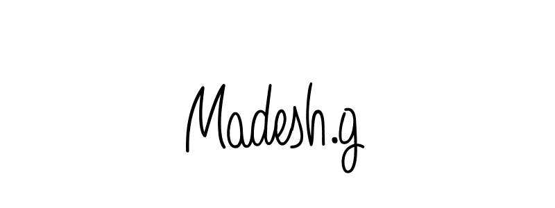 How to make Madesh.g signature? Angelique-Rose-font-FFP is a professional autograph style. Create handwritten signature for Madesh.g name. Madesh.g signature style 5 images and pictures png