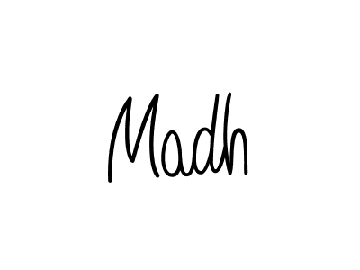 Make a beautiful signature design for name Madh. With this signature (Angelique-Rose-font-FFP) style, you can create a handwritten signature for free. Madh signature style 5 images and pictures png