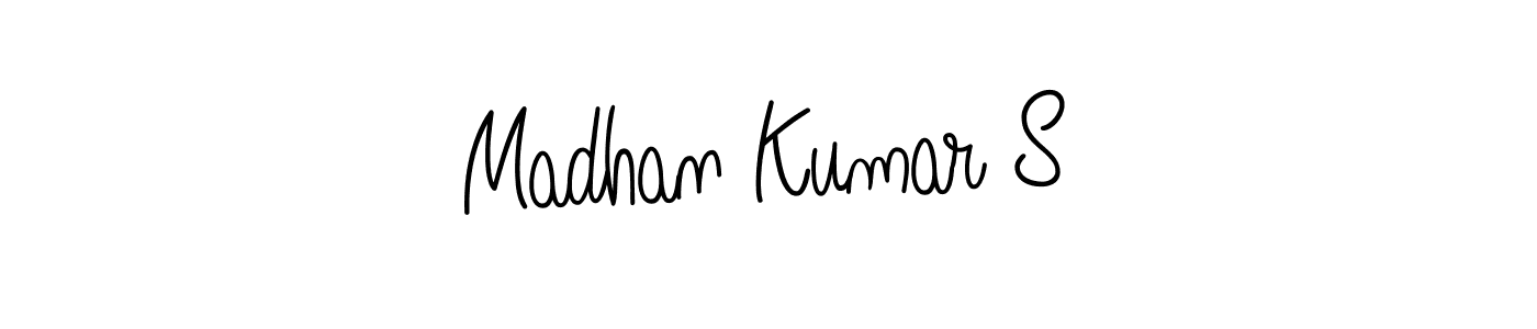 Create a beautiful signature design for name Madhan Kumar S. With this signature (Angelique-Rose-font-FFP) fonts, you can make a handwritten signature for free. Madhan Kumar S signature style 5 images and pictures png