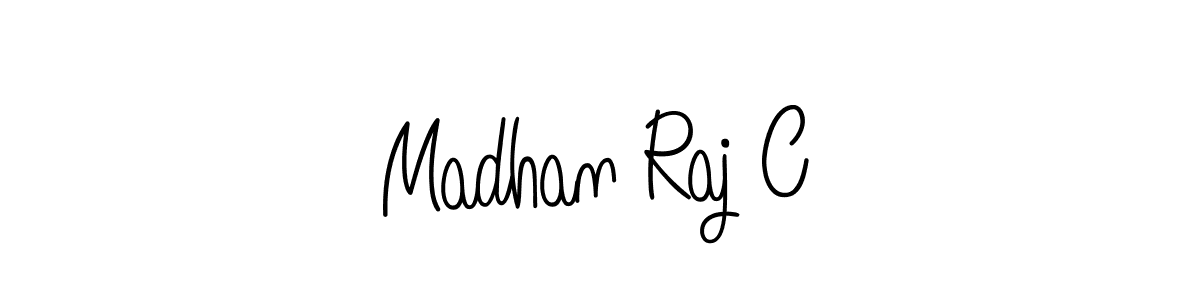 The best way (Angelique-Rose-font-FFP) to make a short signature is to pick only two or three words in your name. The name Madhan Raj C include a total of six letters. For converting this name. Madhan Raj C signature style 5 images and pictures png