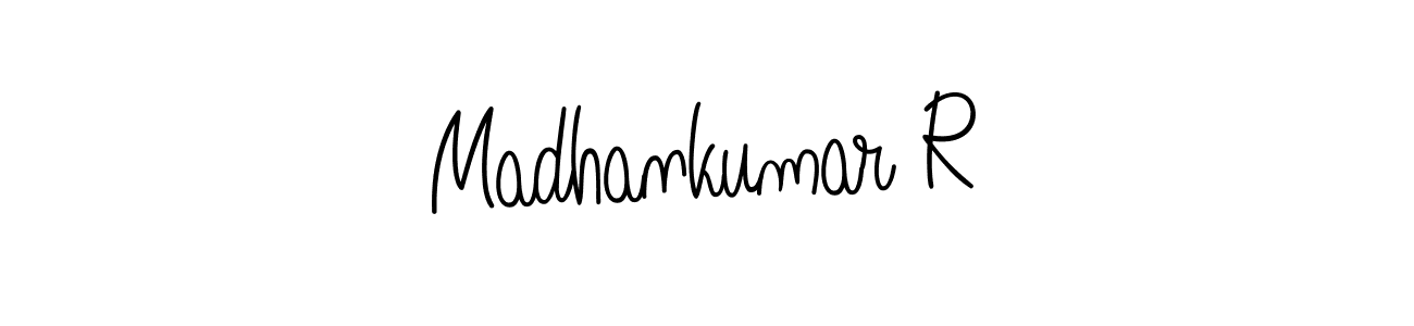 How to Draw Madhankumar R signature style? Angelique-Rose-font-FFP is a latest design signature styles for name Madhankumar R. Madhankumar R signature style 5 images and pictures png