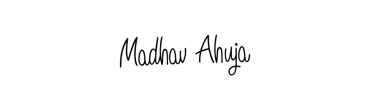Angelique-Rose-font-FFP is a professional signature style that is perfect for those who want to add a touch of class to their signature. It is also a great choice for those who want to make their signature more unique. Get Madhav Ahuja name to fancy signature for free. Madhav Ahuja signature style 5 images and pictures png