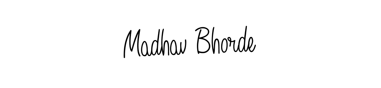 Make a beautiful signature design for name Madhav Bhorde. With this signature (Angelique-Rose-font-FFP) style, you can create a handwritten signature for free. Madhav Bhorde signature style 5 images and pictures png