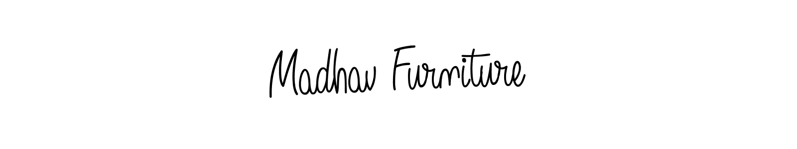 Design your own signature with our free online signature maker. With this signature software, you can create a handwritten (Angelique-Rose-font-FFP) signature for name Madhav Furniture. Madhav Furniture signature style 5 images and pictures png