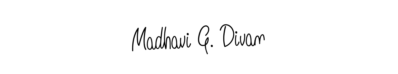 This is the best signature style for the Madhavi G. Divan name. Also you like these signature font (Angelique-Rose-font-FFP). Mix name signature. Madhavi G. Divan signature style 5 images and pictures png