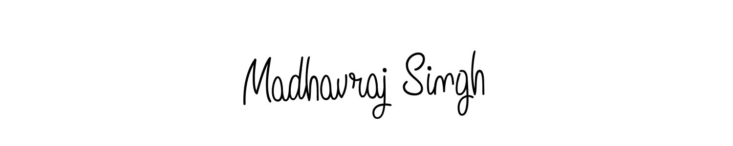 You should practise on your own different ways (Angelique-Rose-font-FFP) to write your name (Madhavraj Singh) in signature. don't let someone else do it for you. Madhavraj Singh signature style 5 images and pictures png
