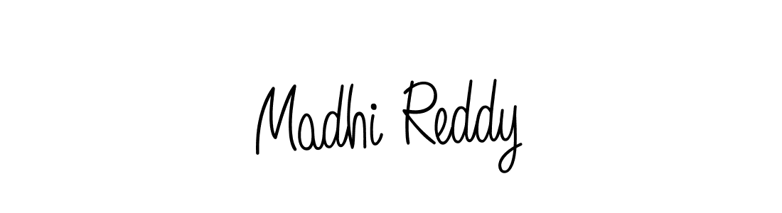 Use a signature maker to create a handwritten signature online. With this signature software, you can design (Angelique-Rose-font-FFP) your own signature for name Madhi Reddy. Madhi Reddy signature style 5 images and pictures png