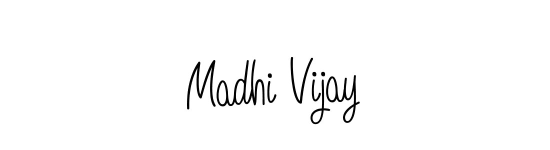 Also we have Madhi Vijay name is the best signature style. Create professional handwritten signature collection using Angelique-Rose-font-FFP autograph style. Madhi Vijay signature style 5 images and pictures png