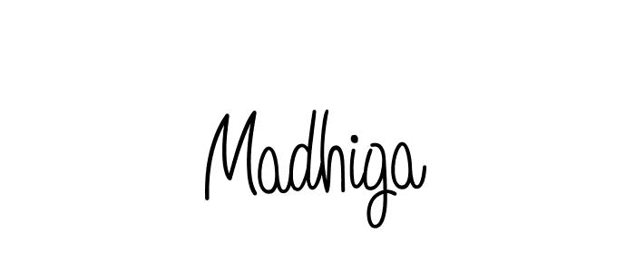 Make a beautiful signature design for name Madhiga. Use this online signature maker to create a handwritten signature for free. Madhiga signature style 5 images and pictures png