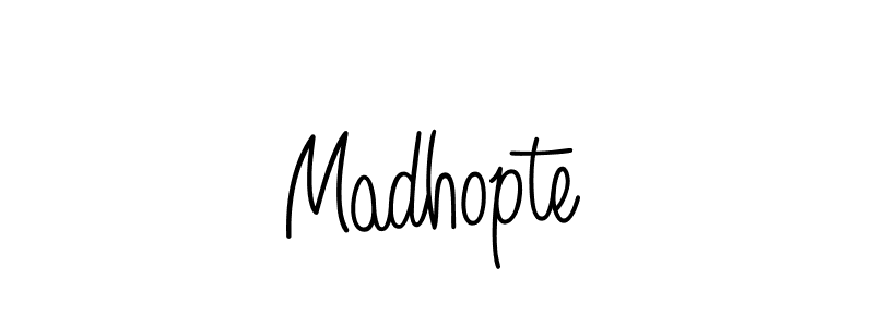 The best way (Angelique-Rose-font-FFP) to make a short signature is to pick only two or three words in your name. The name Madhopte include a total of six letters. For converting this name. Madhopte signature style 5 images and pictures png
