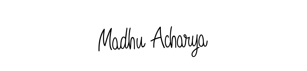 You can use this online signature creator to create a handwritten signature for the name Madhu Acharya. This is the best online autograph maker. Madhu Acharya signature style 5 images and pictures png