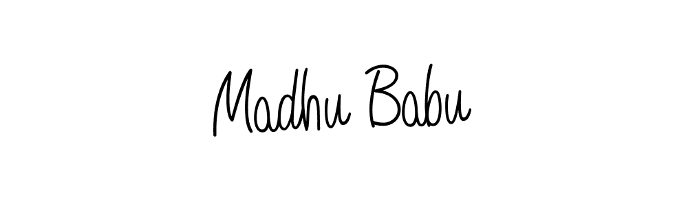 Make a beautiful signature design for name Madhu Babu. Use this online signature maker to create a handwritten signature for free. Madhu Babu signature style 5 images and pictures png