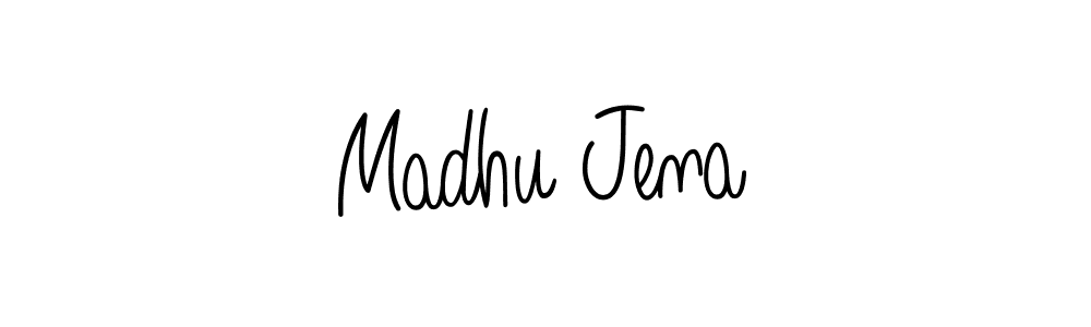 How to make Madhu Jena signature? Angelique-Rose-font-FFP is a professional autograph style. Create handwritten signature for Madhu Jena name. Madhu Jena signature style 5 images and pictures png