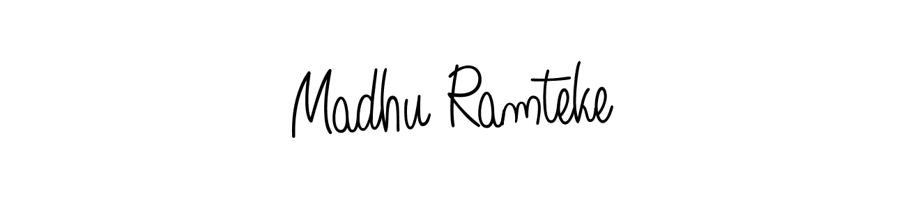 Create a beautiful signature design for name Madhu Ramteke. With this signature (Angelique-Rose-font-FFP) fonts, you can make a handwritten signature for free. Madhu Ramteke signature style 5 images and pictures png