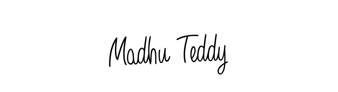 Angelique-Rose-font-FFP is a professional signature style that is perfect for those who want to add a touch of class to their signature. It is also a great choice for those who want to make their signature more unique. Get Madhu Teddy name to fancy signature for free. Madhu Teddy signature style 5 images and pictures png