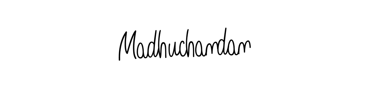 You should practise on your own different ways (Angelique-Rose-font-FFP) to write your name (Madhuchandan) in signature. don't let someone else do it for you. Madhuchandan signature style 5 images and pictures png