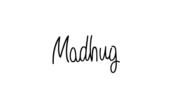 Madhug stylish signature style. Best Handwritten Sign (Angelique-Rose-font-FFP) for my name. Handwritten Signature Collection Ideas for my name Madhug. Madhug signature style 5 images and pictures png