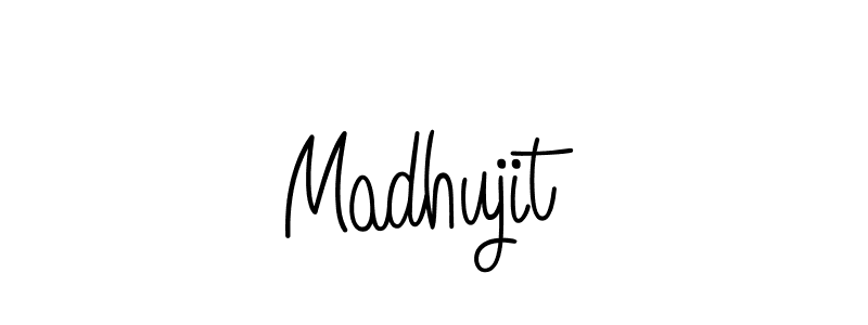 Madhujit stylish signature style. Best Handwritten Sign (Angelique-Rose-font-FFP) for my name. Handwritten Signature Collection Ideas for my name Madhujit. Madhujit signature style 5 images and pictures png