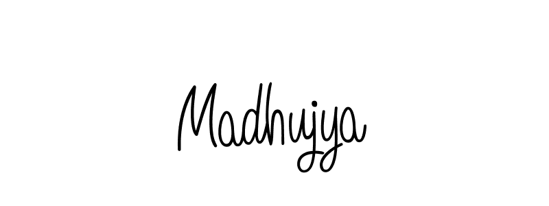 Also we have Madhujya name is the best signature style. Create professional handwritten signature collection using Angelique-Rose-font-FFP autograph style. Madhujya signature style 5 images and pictures png