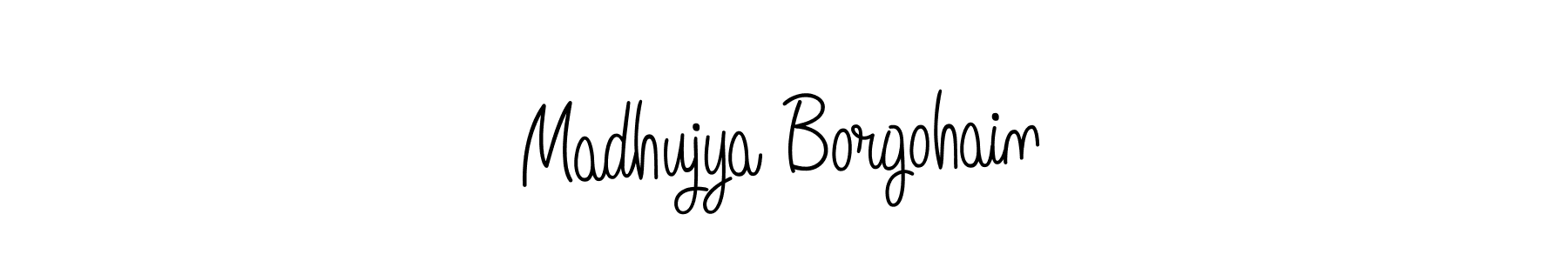 Once you've used our free online signature maker to create your best signature Angelique-Rose-font-FFP style, it's time to enjoy all of the benefits that Madhujya Borgohain name signing documents. Madhujya Borgohain signature style 5 images and pictures png