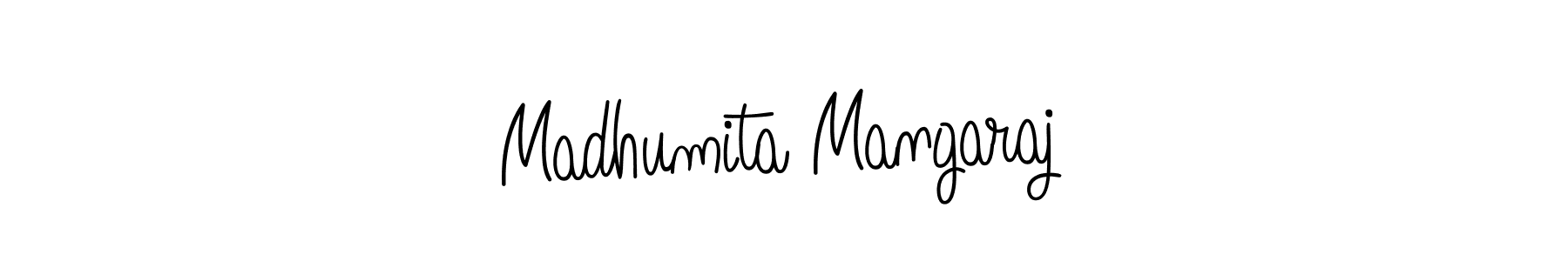 Make a beautiful signature design for name Madhumita Mangaraj. With this signature (Angelique-Rose-font-FFP) style, you can create a handwritten signature for free. Madhumita Mangaraj signature style 5 images and pictures png