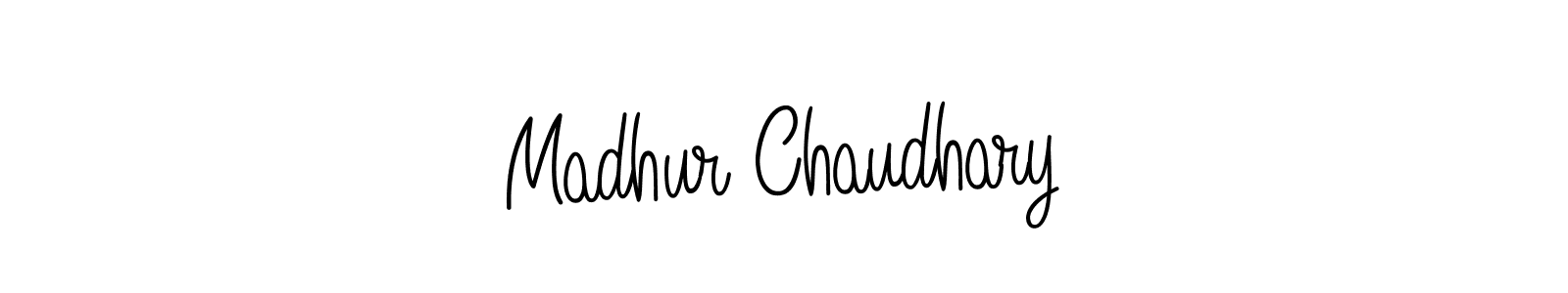 How to Draw Madhur Chaudhary signature style? Angelique-Rose-font-FFP is a latest design signature styles for name Madhur Chaudhary. Madhur Chaudhary signature style 5 images and pictures png