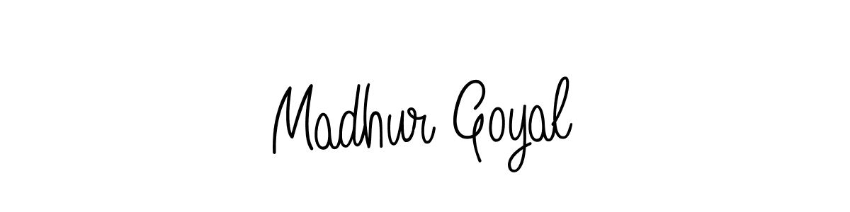 How to make Madhur Goyal signature? Angelique-Rose-font-FFP is a professional autograph style. Create handwritten signature for Madhur Goyal name. Madhur Goyal signature style 5 images and pictures png