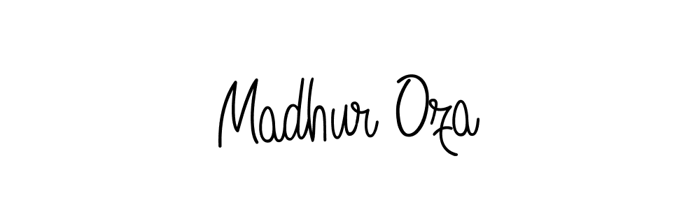 Madhur Oza stylish signature style. Best Handwritten Sign (Angelique-Rose-font-FFP) for my name. Handwritten Signature Collection Ideas for my name Madhur Oza. Madhur Oza signature style 5 images and pictures png
