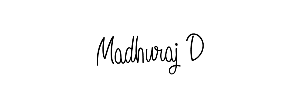 You can use this online signature creator to create a handwritten signature for the name Madhuraj D. This is the best online autograph maker. Madhuraj D signature style 5 images and pictures png