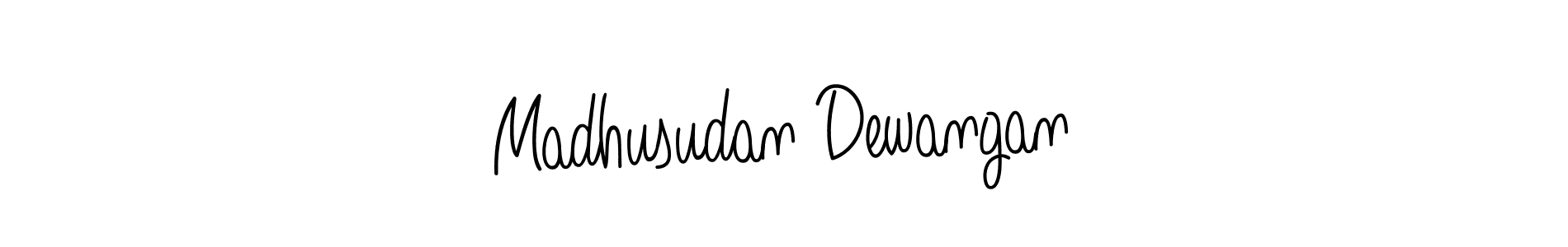 Create a beautiful signature design for name Madhusudan Dewangan. With this signature (Angelique-Rose-font-FFP) fonts, you can make a handwritten signature for free. Madhusudan Dewangan signature style 5 images and pictures png