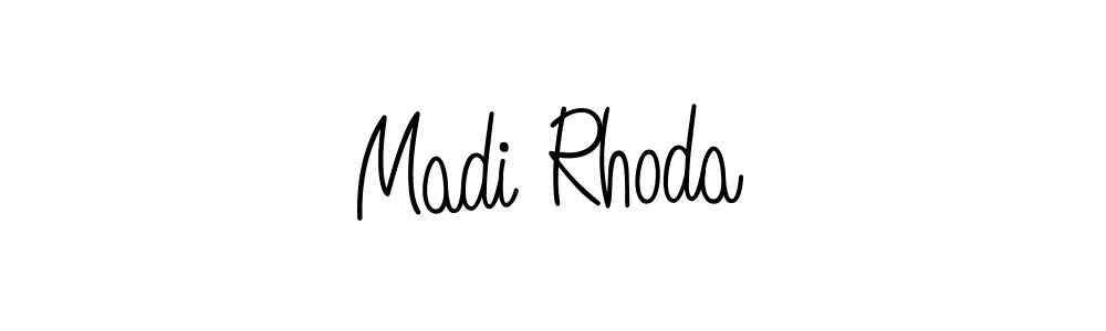 Angelique-Rose-font-FFP is a professional signature style that is perfect for those who want to add a touch of class to their signature. It is also a great choice for those who want to make their signature more unique. Get Madi Rhoda name to fancy signature for free. Madi Rhoda signature style 5 images and pictures png