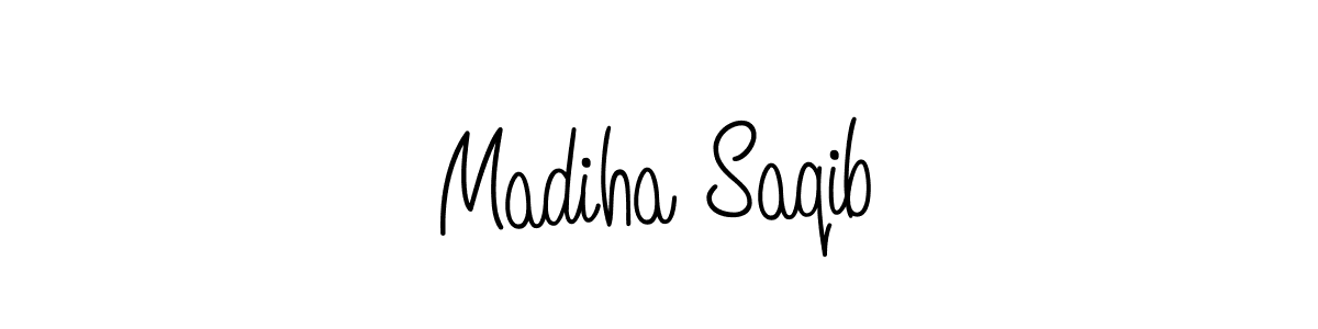 How to make Madiha Saqib signature? Angelique-Rose-font-FFP is a professional autograph style. Create handwritten signature for Madiha Saqib name. Madiha Saqib signature style 5 images and pictures png