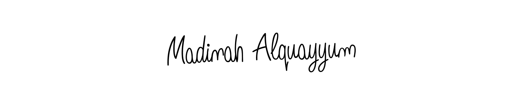 Make a beautiful signature design for name Madinah Alquayyum. Use this online signature maker to create a handwritten signature for free. Madinah Alquayyum signature style 5 images and pictures png