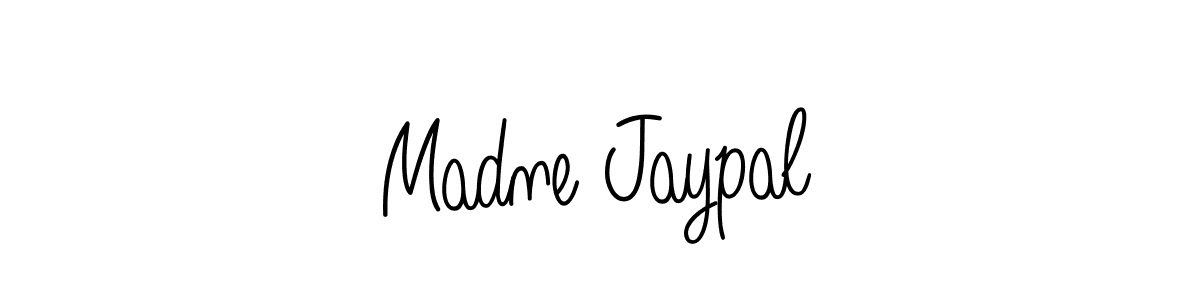 Create a beautiful signature design for name Madne Jaypal. With this signature (Angelique-Rose-font-FFP) fonts, you can make a handwritten signature for free. Madne Jaypal signature style 5 images and pictures png