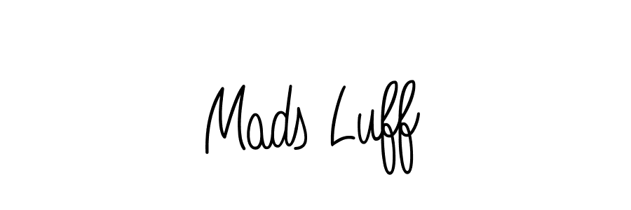 Make a beautiful signature design for name Mads Luff. With this signature (Angelique-Rose-font-FFP) style, you can create a handwritten signature for free. Mads Luff signature style 5 images and pictures png