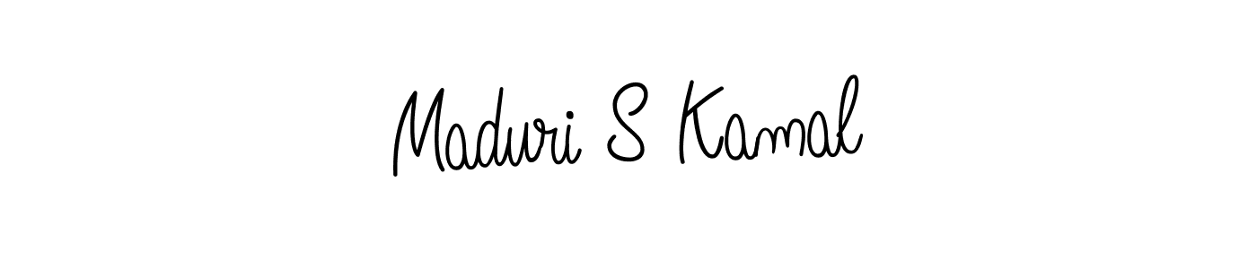 How to make Maduri S Kamal name signature. Use Angelique-Rose-font-FFP style for creating short signs online. This is the latest handwritten sign. Maduri S Kamal signature style 5 images and pictures png