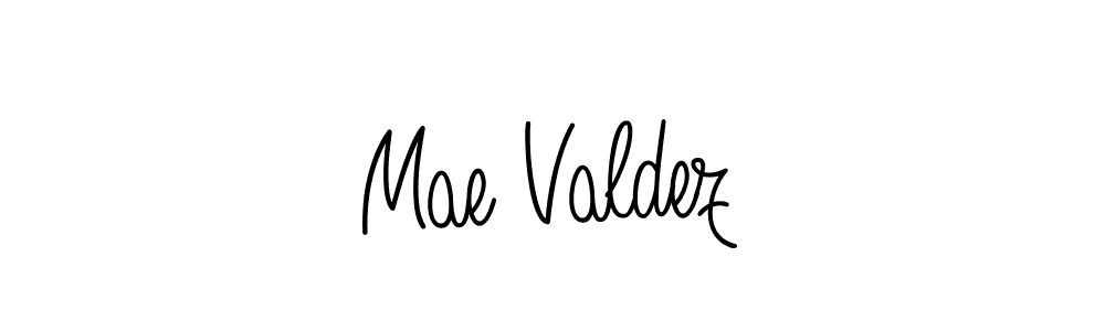 You should practise on your own different ways (Angelique-Rose-font-FFP) to write your name (Mae Valdez) in signature. don't let someone else do it for you. Mae Valdez signature style 5 images and pictures png