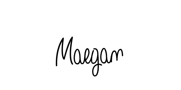 You should practise on your own different ways (Angelique-Rose-font-FFP) to write your name (Maegan) in signature. don't let someone else do it for you. Maegan signature style 5 images and pictures png