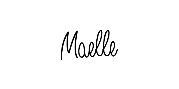 Use a signature maker to create a handwritten signature online. With this signature software, you can design (Angelique-Rose-font-FFP) your own signature for name Maelle. Maelle signature style 5 images and pictures png