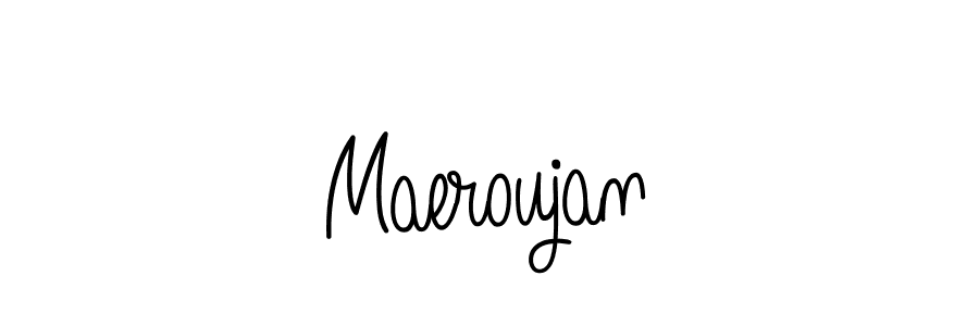 How to Draw Maeroujan signature style? Angelique-Rose-font-FFP is a latest design signature styles for name Maeroujan. Maeroujan signature style 5 images and pictures png