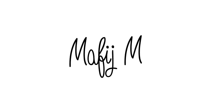 You should practise on your own different ways (Angelique-Rose-font-FFP) to write your name (Mafij M) in signature. don't let someone else do it for you. Mafij M signature style 5 images and pictures png