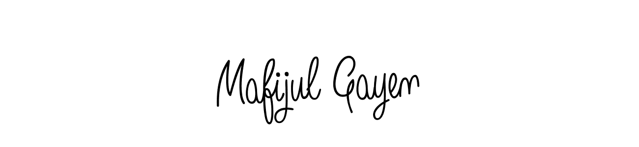 Also we have Mafijul Gayen name is the best signature style. Create professional handwritten signature collection using Angelique-Rose-font-FFP autograph style. Mafijul Gayen signature style 5 images and pictures png