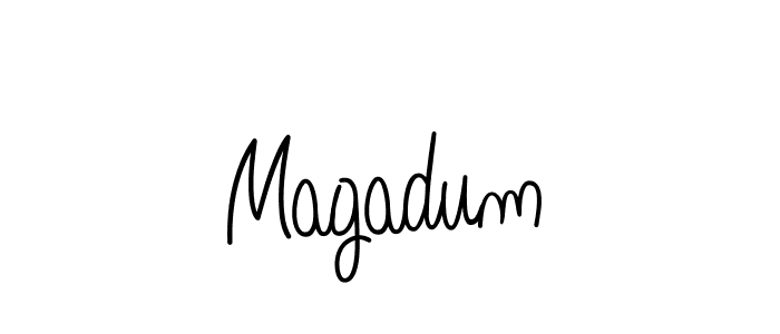 Once you've used our free online signature maker to create your best signature Angelique-Rose-font-FFP style, it's time to enjoy all of the benefits that Magadum name signing documents. Magadum signature style 5 images and pictures png