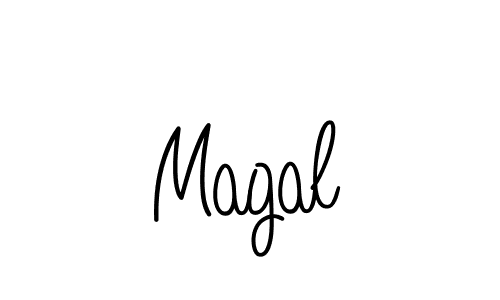 How to Draw Magal signature style? Angelique-Rose-font-FFP is a latest design signature styles for name Magal. Magal signature style 5 images and pictures png