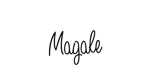 The best way (Angelique-Rose-font-FFP) to make a short signature is to pick only two or three words in your name. The name Magale include a total of six letters. For converting this name. Magale signature style 5 images and pictures png