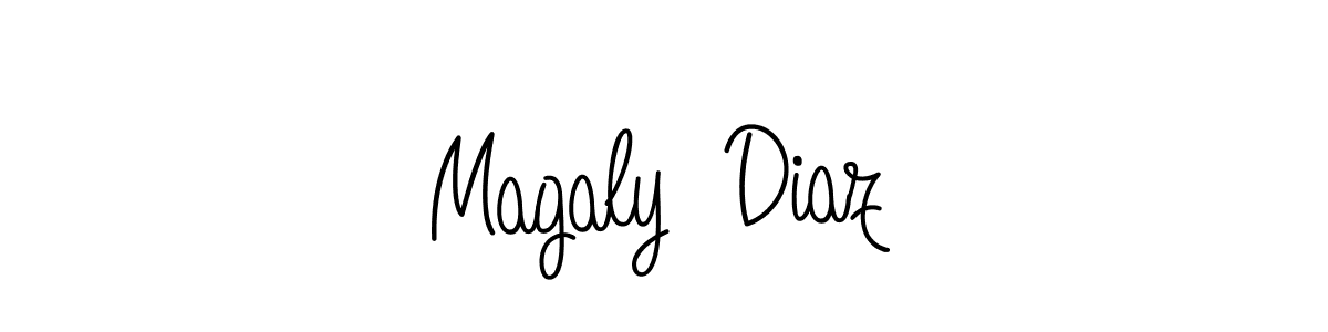 It looks lik you need a new signature style for name Magaly  Diaz. Design unique handwritten (Angelique-Rose-font-FFP) signature with our free signature maker in just a few clicks. Magaly  Diaz signature style 5 images and pictures png