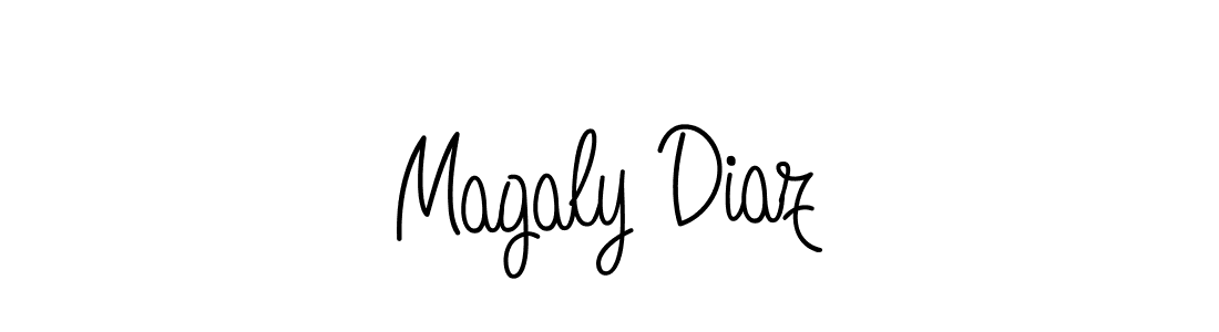 How to Draw Magaly Diaz signature style? Angelique-Rose-font-FFP is a latest design signature styles for name Magaly Diaz. Magaly Diaz signature style 5 images and pictures png